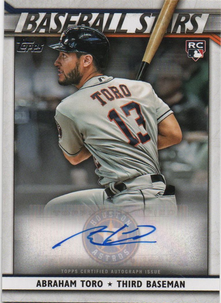 Abraham Toro autograph in the Astros A to Z collection