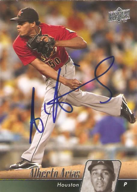 Alberto Arias autograph in the Astros A to Z collection