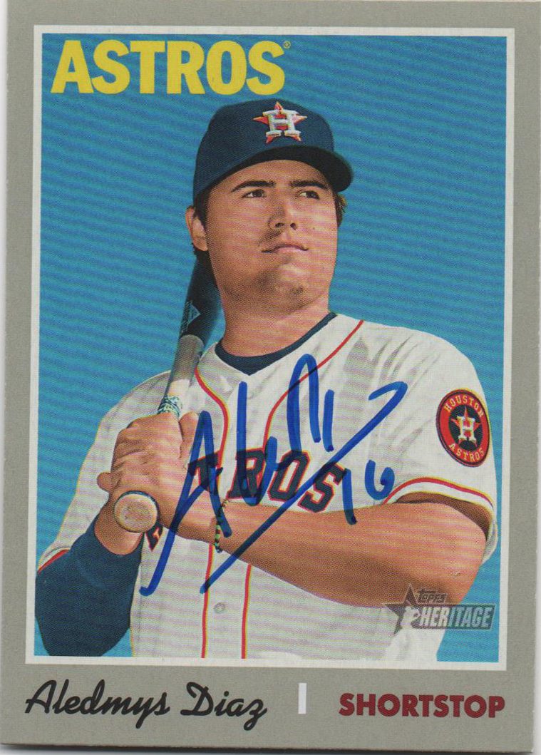 Aledmys Diaz autograph in the Astros A to Z collection