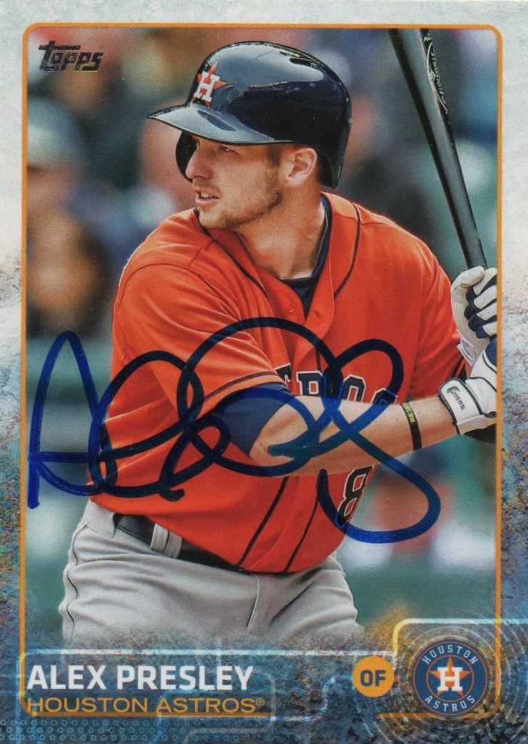 Alex Presley autograph in the Astros A to Z collection