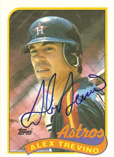 Alex Trevino autograph in the Astros A to Z collection