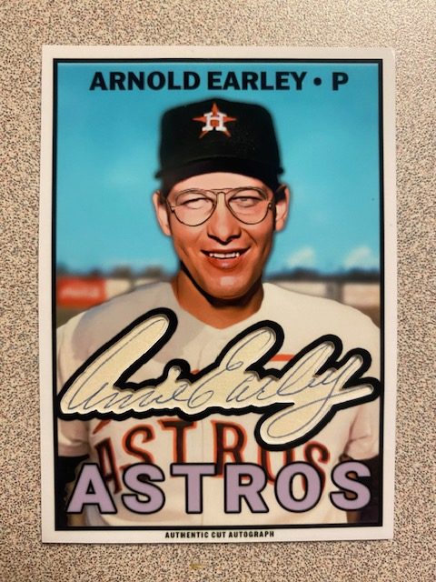 Arnold Earley autograph in the Astros A to Z collection