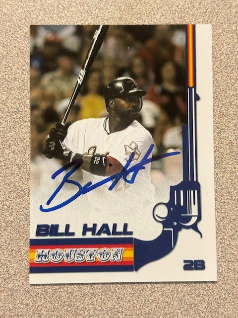 Bill Hall autograph in the Astros A to Z collection