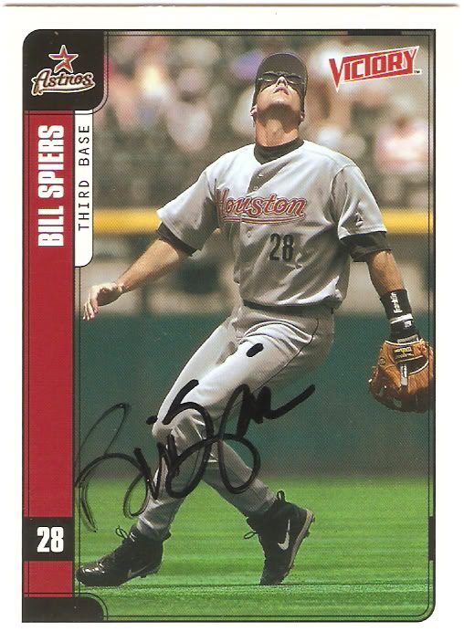 Bill Spiers autograph in the Astros A to Z collection