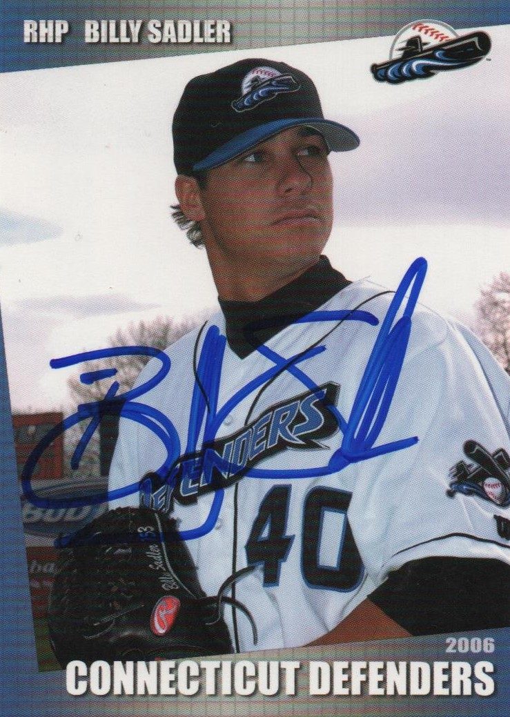 Billy Sadler autograph in the Astros A to Z collection
