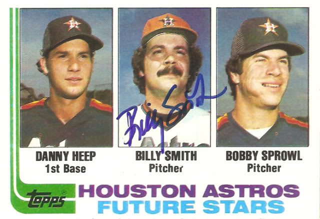 Billy Smith autograph in the Astros A to Z collection