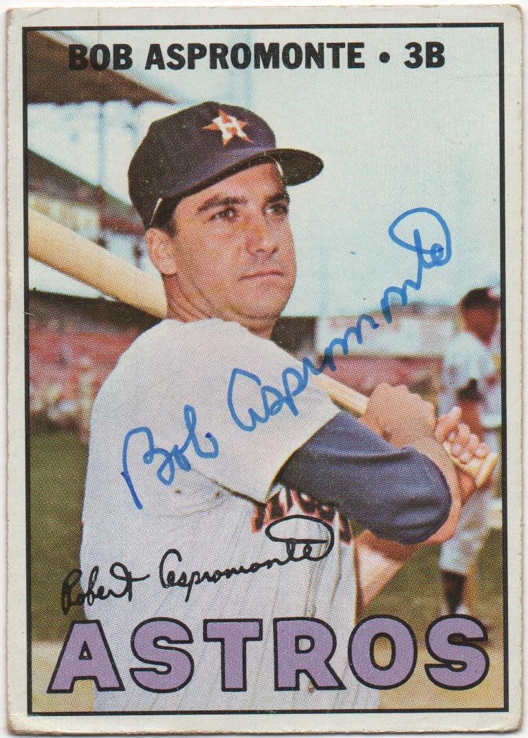 Bob Aspromonte autograph in the Astros A to Z collection