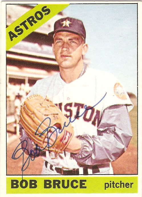 Bob Bruce autograph in the Astros A to Z collection