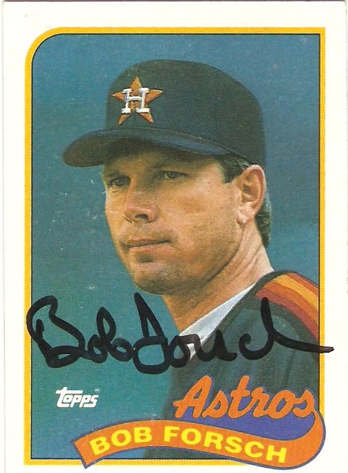 Bob Forsch autograph in the Astros A to Z collection