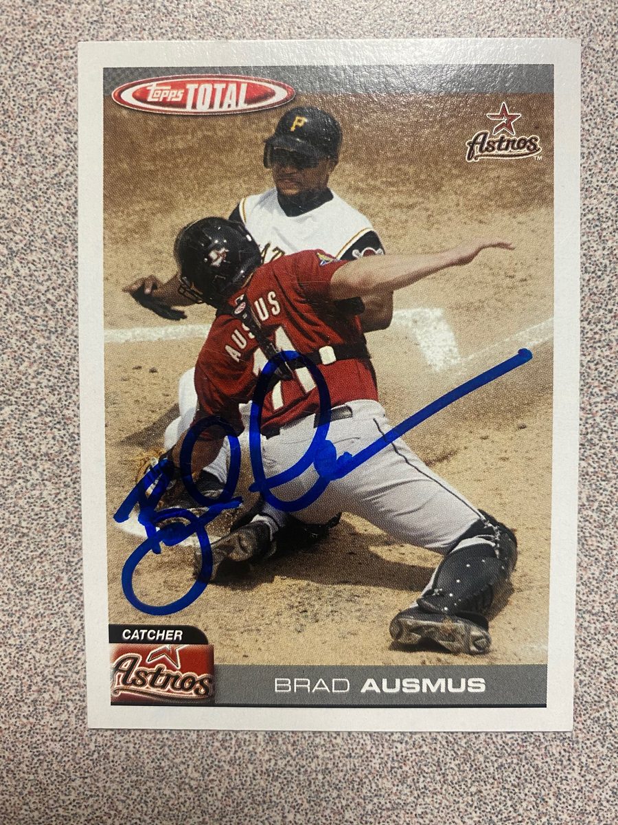 Brad Ausmus autograph in the Astros A to Z collection