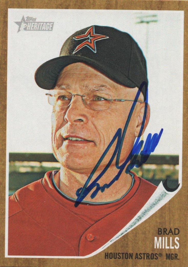 Brad Mills autograph in the Astros A to Z collection