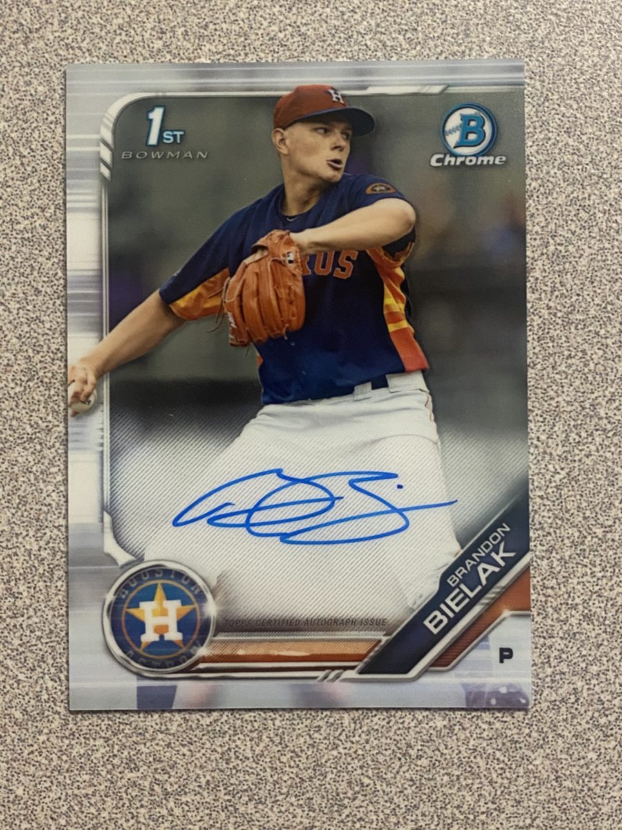 Brandon Bielak autograph in the Astros A to Z collection
