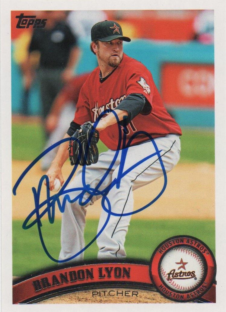 Brandon Lyon autograph in the Astros A to Z collection