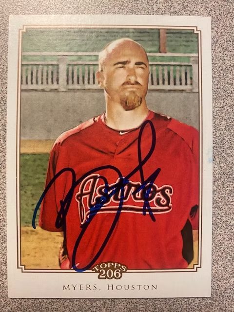 Brett Myers autograph in the Astros A to Z collection