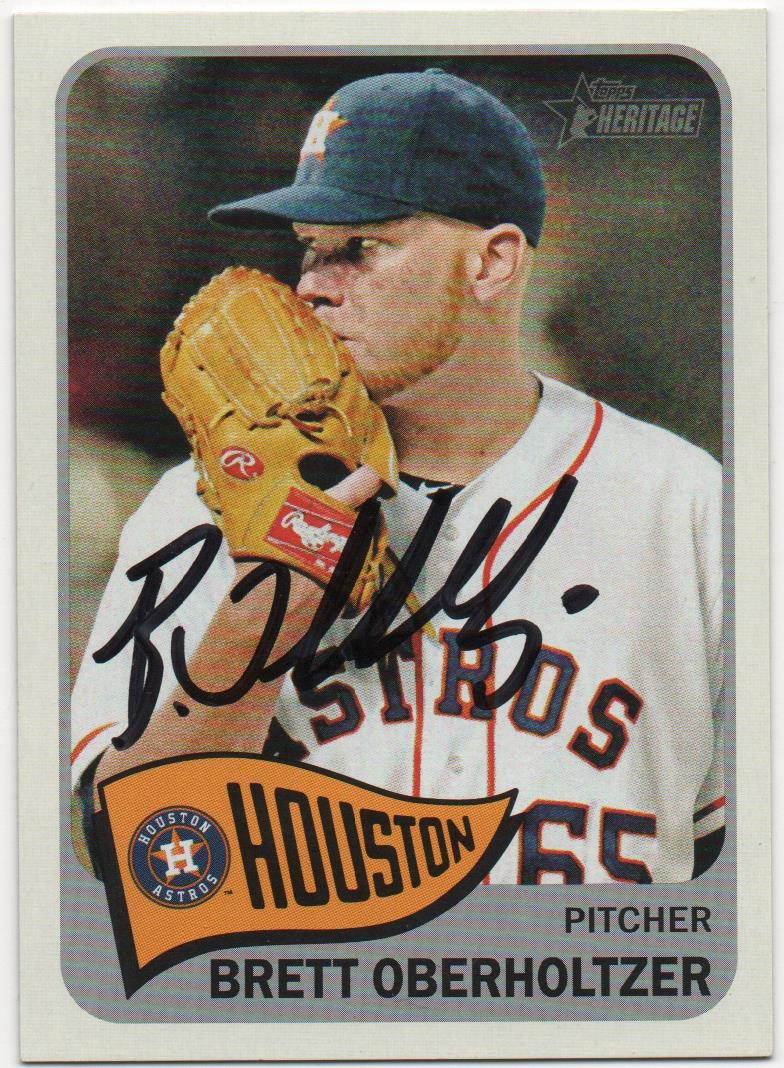 Brett Oberholtzer autograph in the Astros A to Z collection