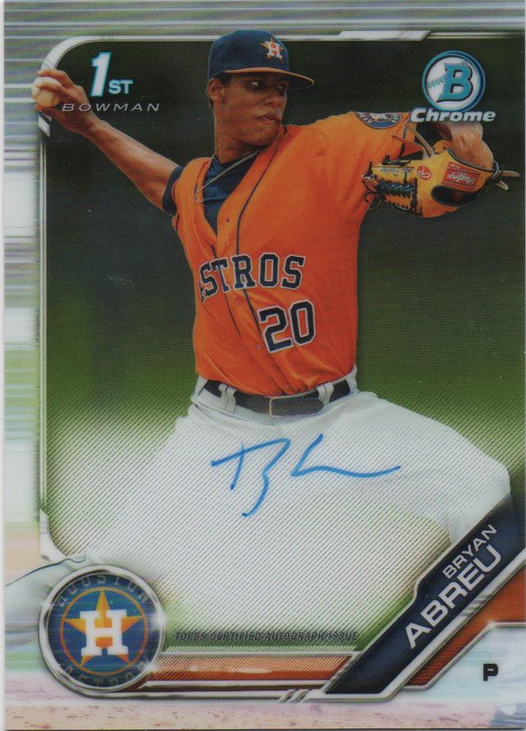 Bryan Abreu autograph in the Astros A to Z collection