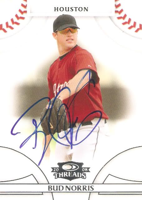 Bud Norris autograph in the Astros A to Z collection