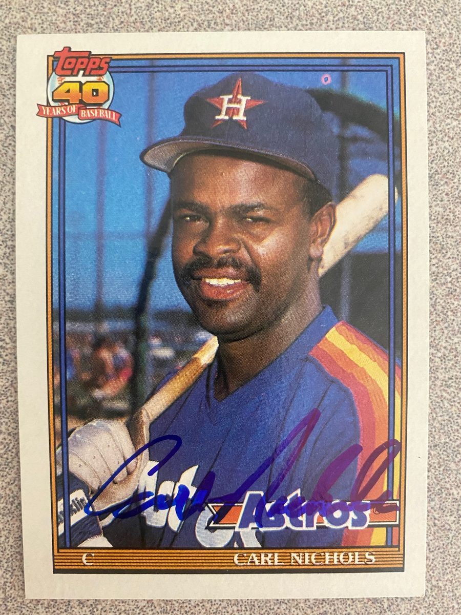 Carl Nichols autograph in the Astros A to Z collection