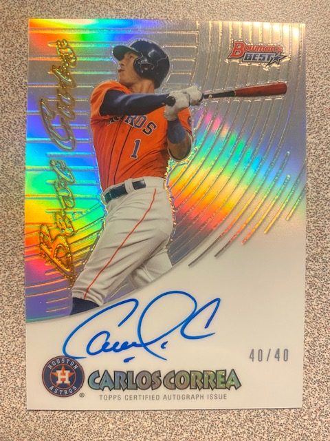 Carlos Correa autograph in the Astros A to Z collection