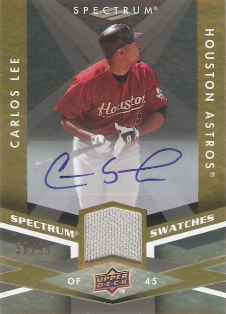 Carlos Lee autograph in the Astros A to Z collection