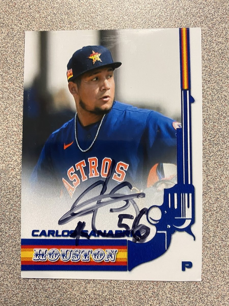 Carlos Sanabria autograph in the Astros A to Z collection