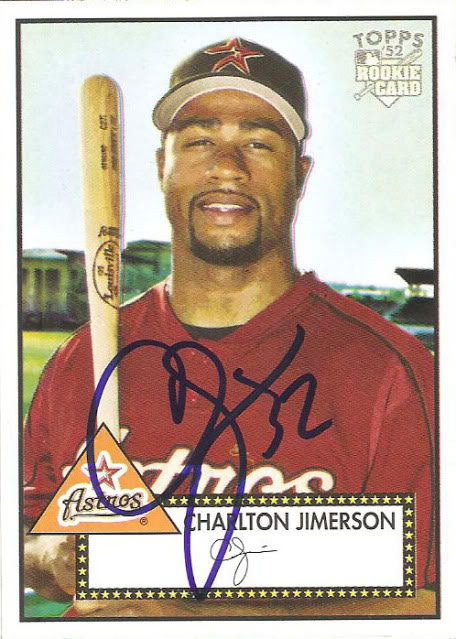 Charlton Jimerson autograph in the Astros A to Z collection