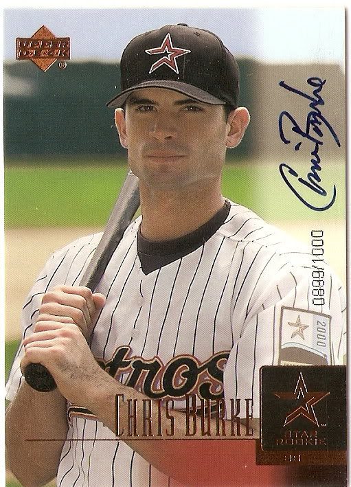 Chris Burke autograph in the Astros A to Z collection