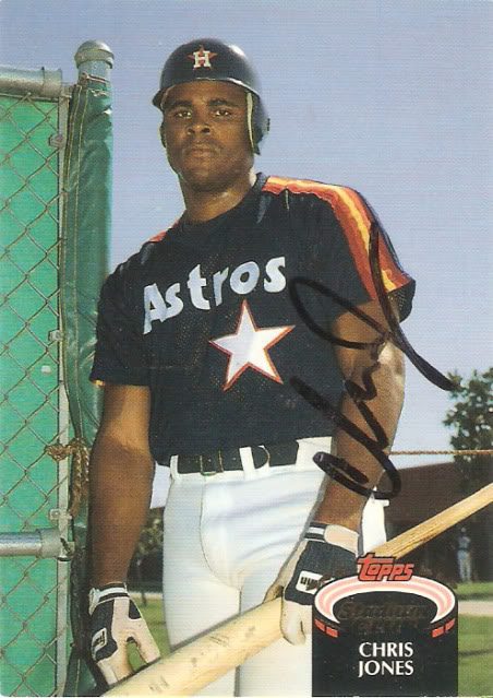 Chris C Jones autograph in the Astros A to Z collection
