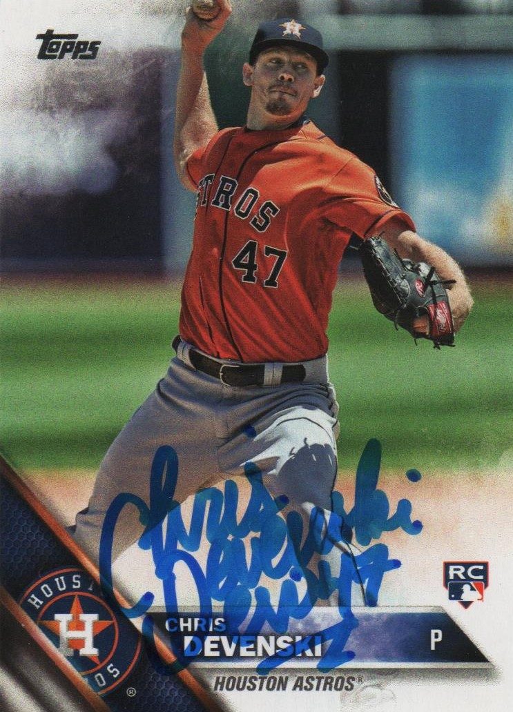 Chris Devenski autograph in the Astros A to Z collection