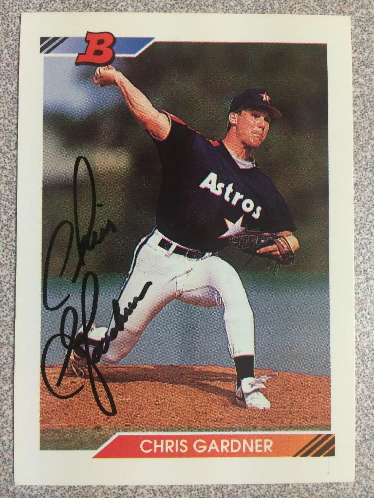 Chris Gardner autograph in the Astros A to Z collection