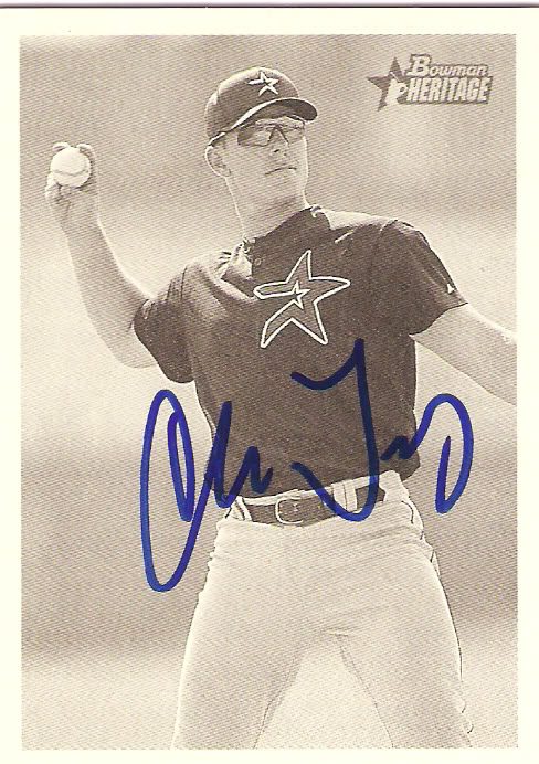 Chris Truby autograph in the Astros A to Z collection