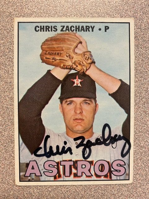 Chris Zachary autograph in the Astros A to Z collection