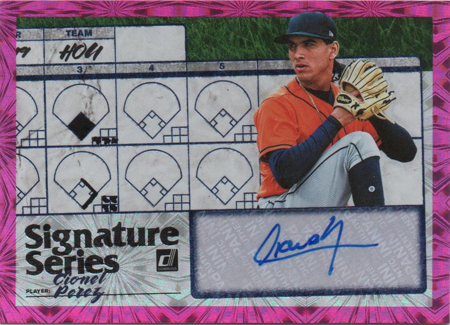 Cionel Perez autograph in the Astros A to Z collection