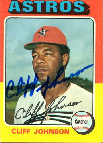 Cliff Johnson autograph in the Astros A to Z collection