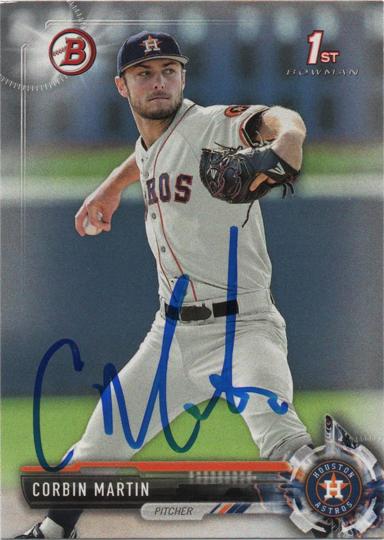 Corbin Martin autograph in the Astros A to Z collection