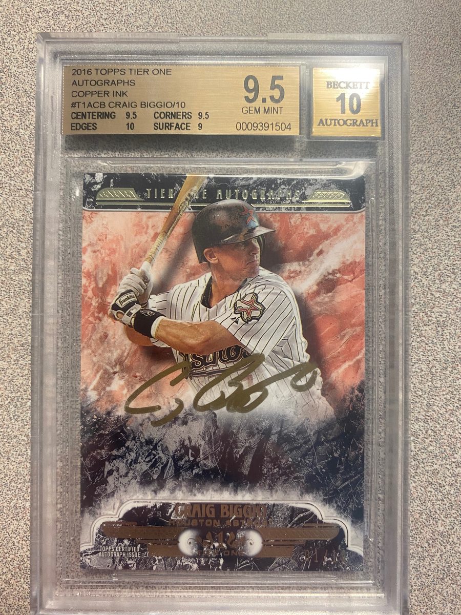 Craig Biggio autograph in the Astros A to Z collection