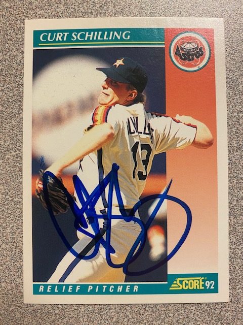 Curt Schilling autograph in the Astros A to Z collection