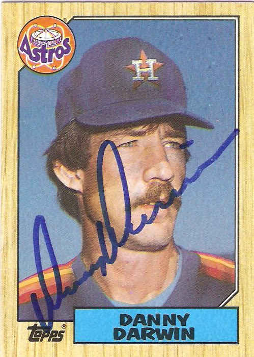 Danny Darwin autograph in the Astros A to Z collection