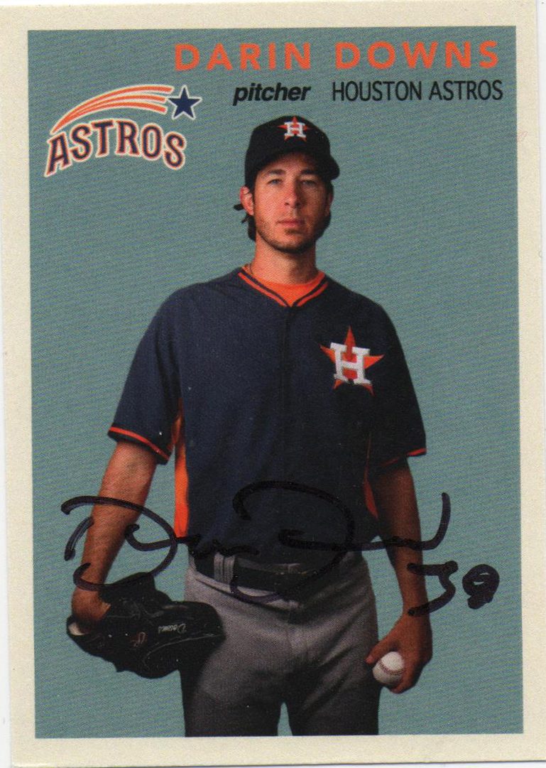 Darin Downs autograph in the Astros A to Z collection