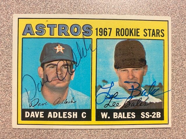 Dave Adlesh autograph in the Astros A to Z collection