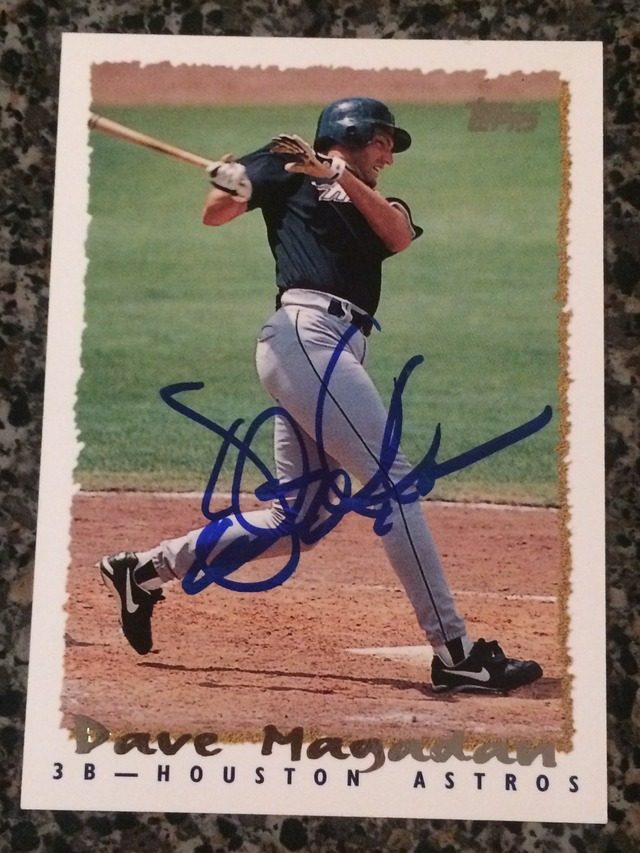Dave Magadan autograph in the Astros A to Z collection