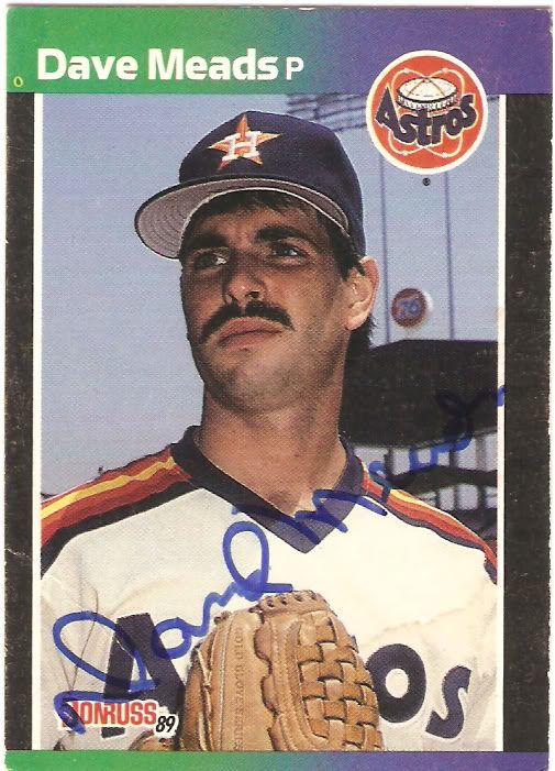 Dave Meads autograph in the Astros A to Z collection