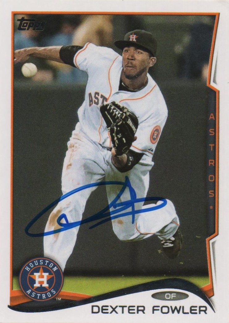 Dexter Fowler autograph in the Astros A to Z collection