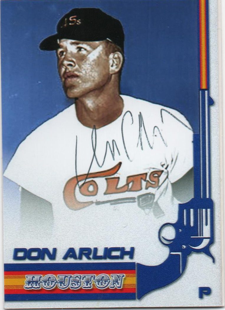Don Arlich autograph in the Astros A to Z collection