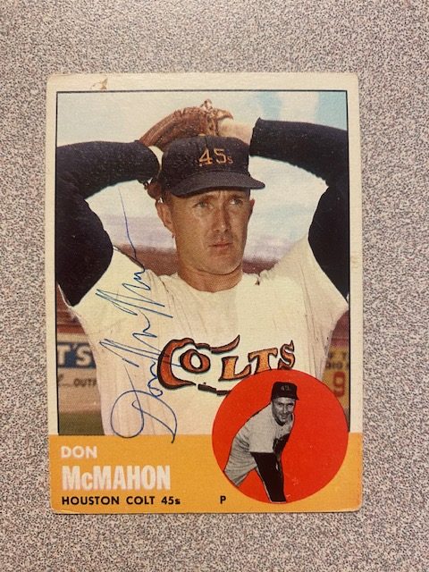 Don McMahon autograph in the Astros A to Z collection