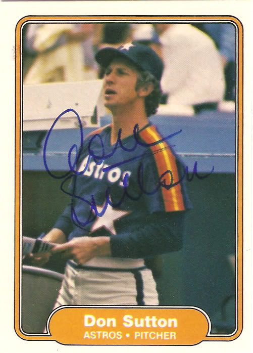 Don Sutton autograph in the Astros A to Z collection