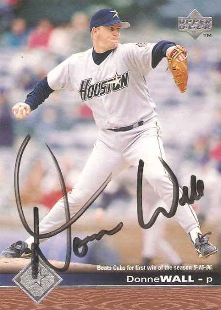 Donne Wall autograph in the Astros A to Z collection