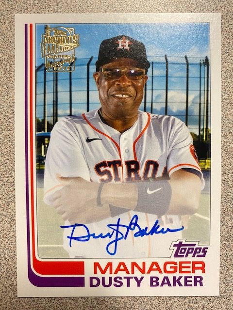 Dusty Baker autograph in the Astros A to Z collection
