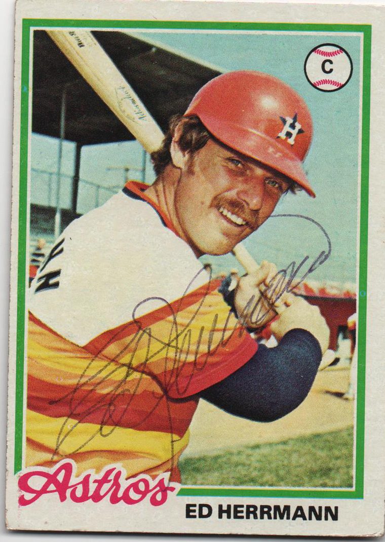 Ed Herrmann autograph in the Astros A to Z collection