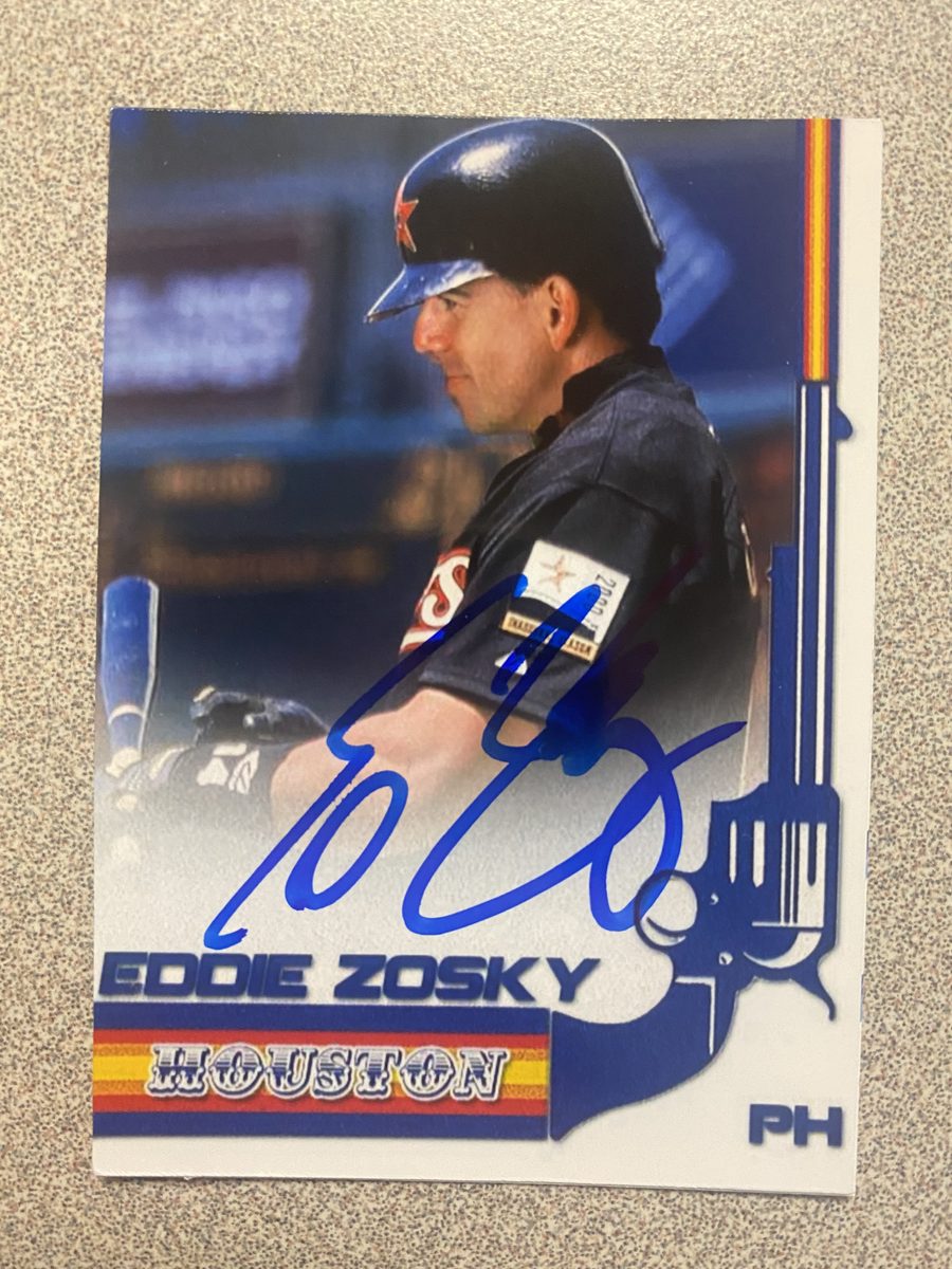 Eddie Zosky autograph in the Astros A to Z collection
